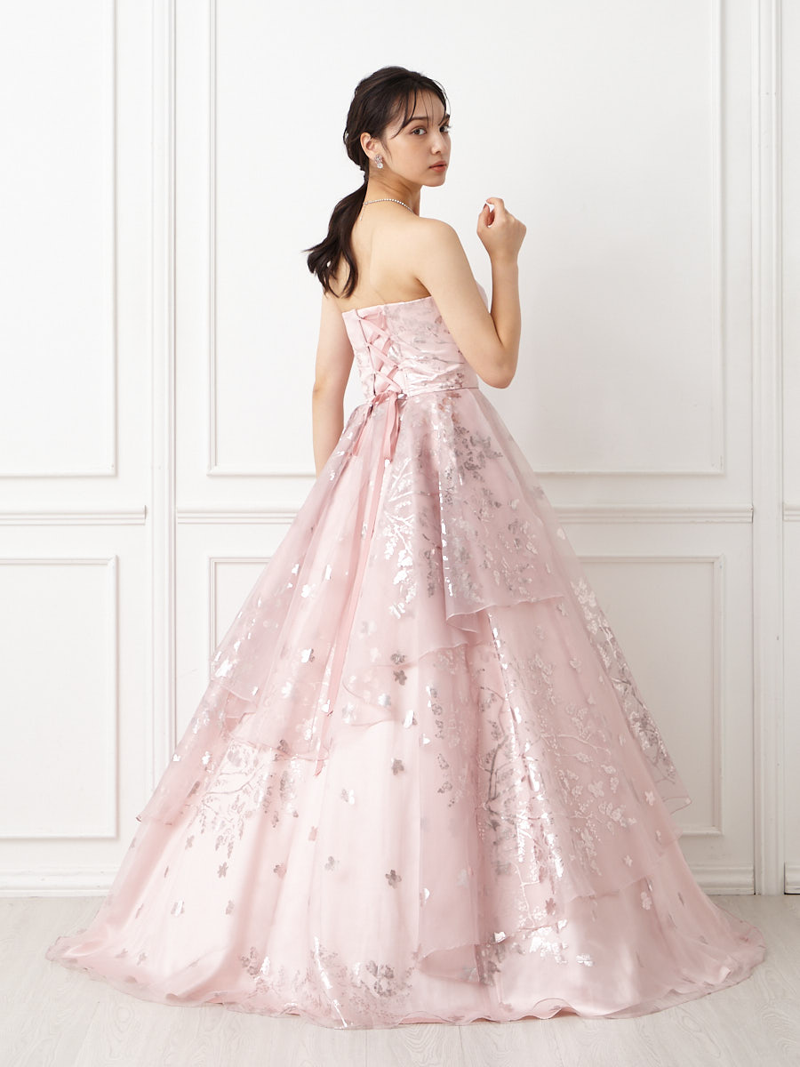 AIMERコーラルピンクドレス 9号 - スーツ・フォーマル・ドレス