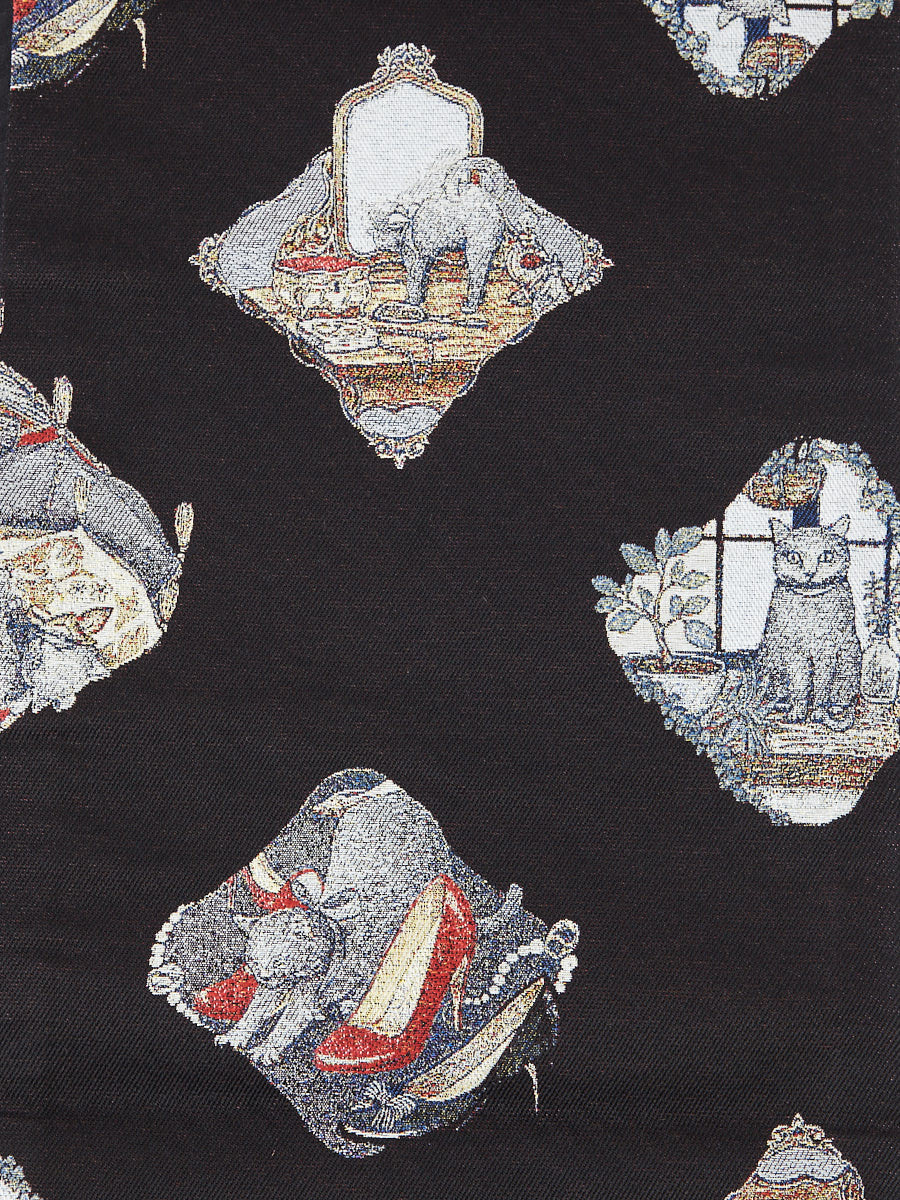 京袋帯「猫のサーシャ」(FREE ブラック): ふりふ｜ミマツグループ 