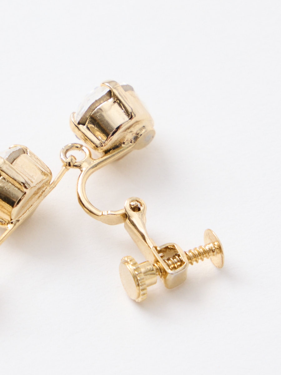 ストーンライン ロングイヤリング(FREE ゴールド): AIMER | エメ