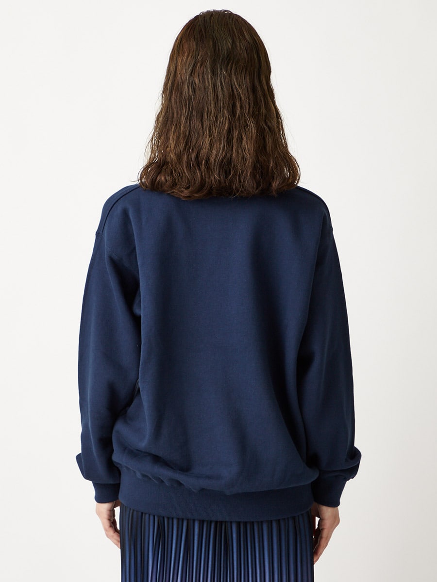 Web限定 キツネ プリントスウェットプルオーバー S ネイビー ふりふ ミマツグループオンラインストア