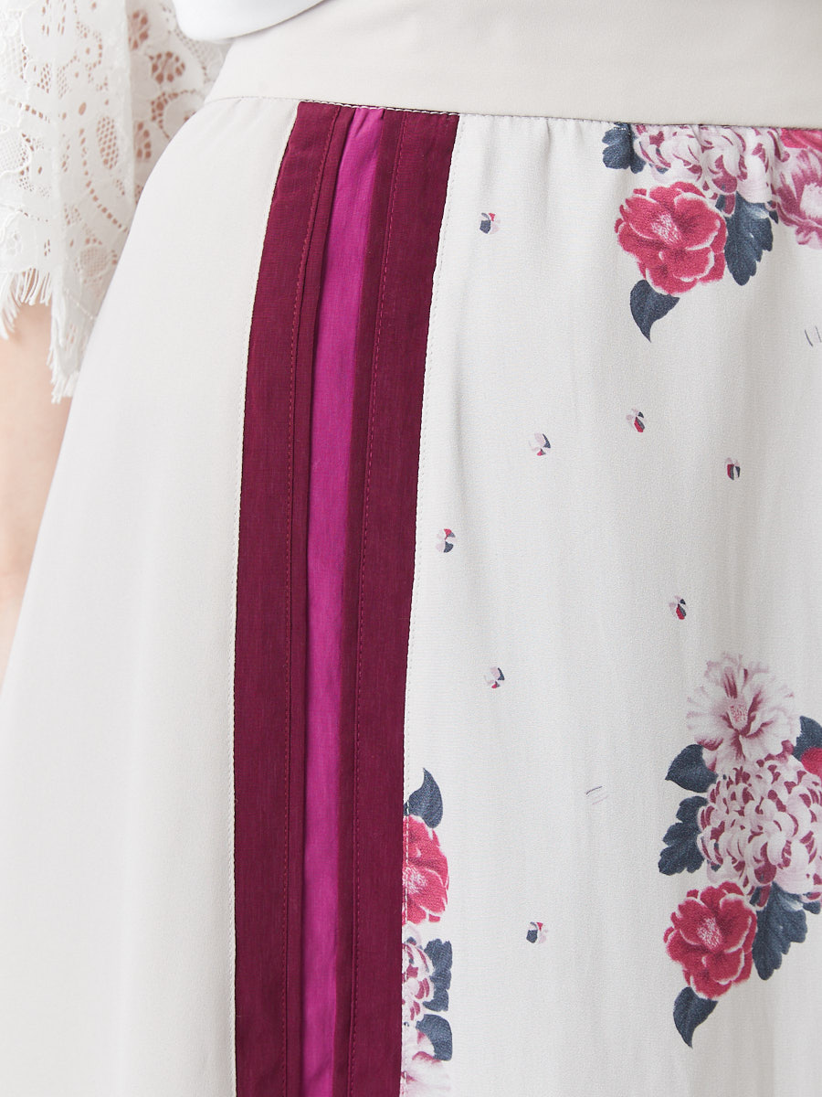 飴椿 切り替えスカート Free オールドローズ ふりふ ミマツグループオンラインストア