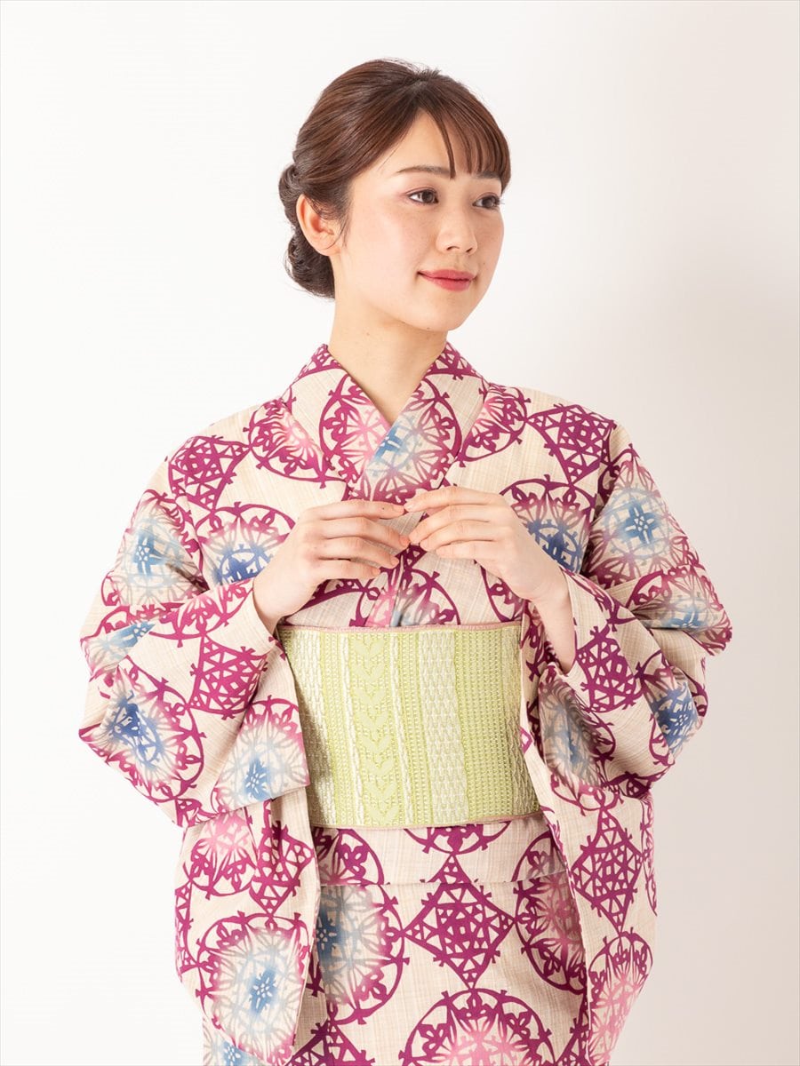 三松オリジナル浴衣「万華鏡」（紫）(FREE パープル): 三松・しゃら