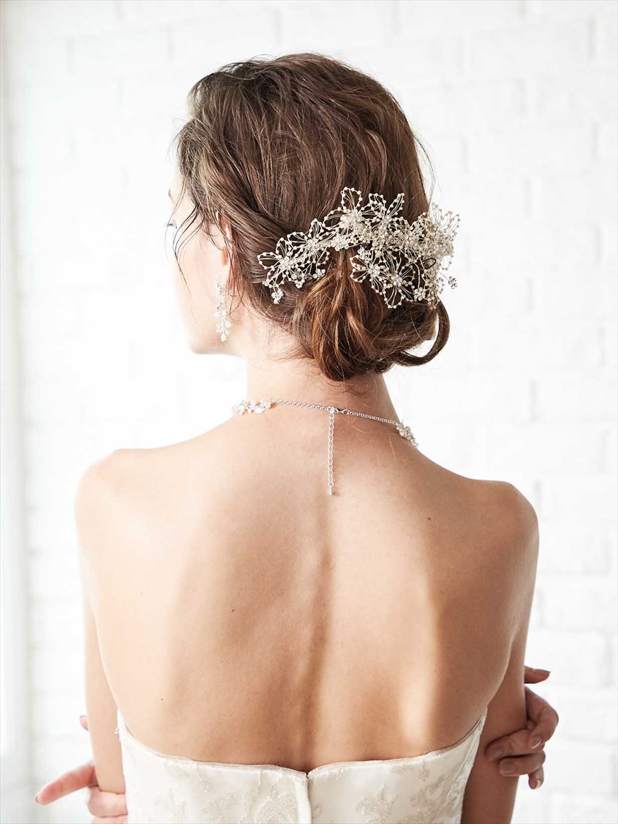 パーティードレス 浴衣 着物の通販サイト ビーズフラワーヘッドドレス Free アイボリー Aimer エメ ミマツグループオンラインストア