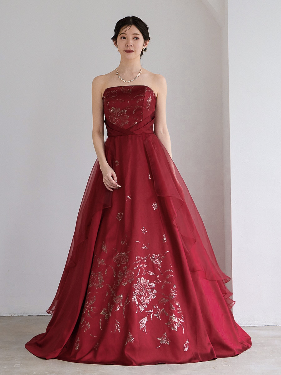 ウエストビジュー✖️ブルーラメグリッターロングドレスM ウエストビジュー✖️ブルーラメグリッターロングドレスM