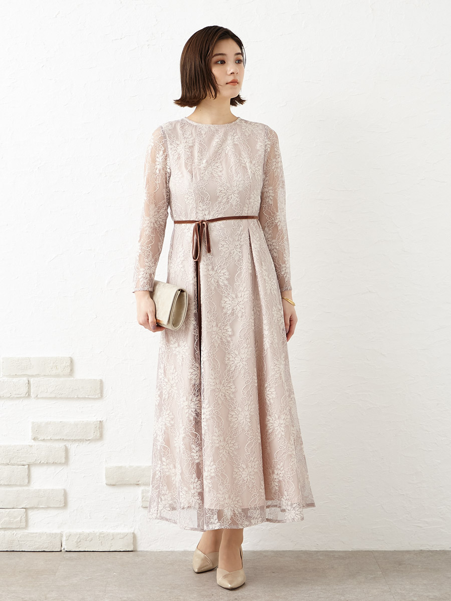 大体130cmくらいです美品✩*。 エリザベッタ フランキ ワンピース ドレス　ピンク ベージュ ラメ