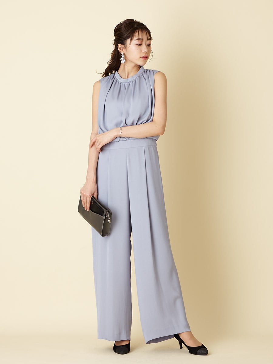 ギャザートップスオールインワン M サーモンピンク Aimer エメ ミマツグループ 公式通販サイト