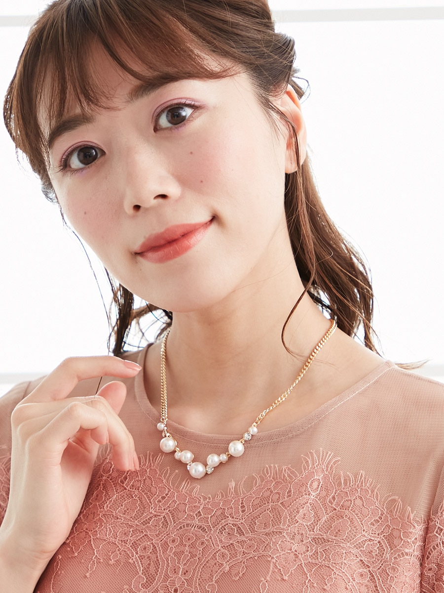 Vラインパールネックレス Free ゴールド Aimer エメ ミマツグループオンラインストア Vラインパールネックレス Free ゴールド Aimer エメ ミマツグループオンラインストア