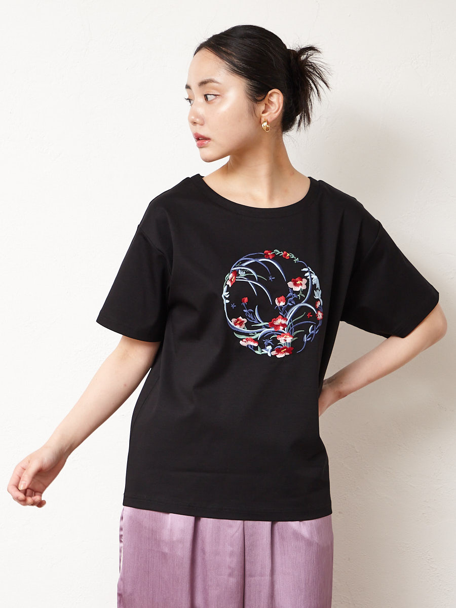 秘密の庭 刺繍Ｔシャツ