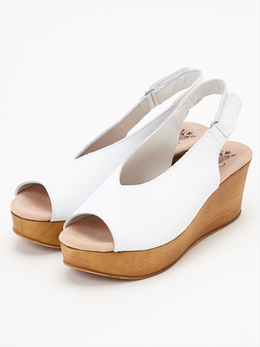 Vカットサボサンダル 23 5cm ホワイト ふりふ ミマツグループ 公式通販サイト