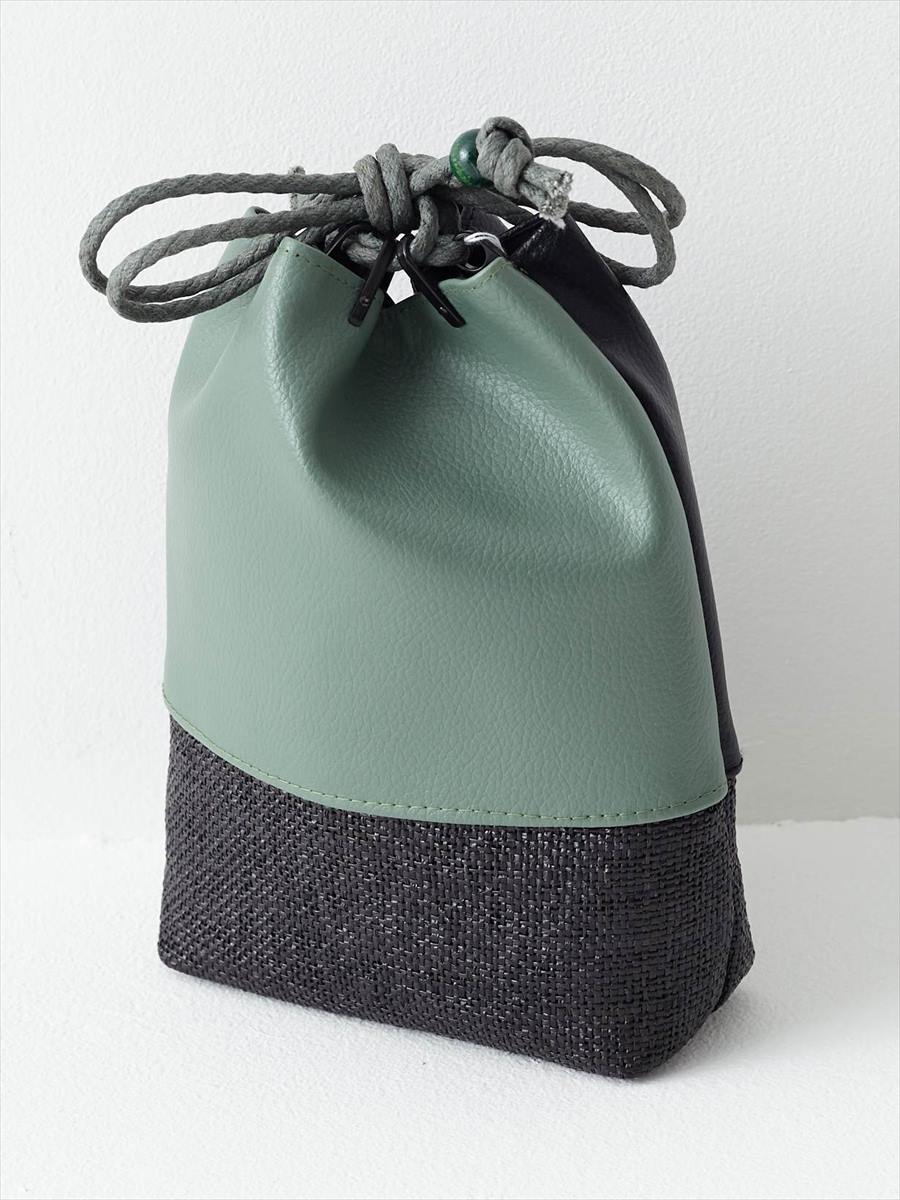 メンズ バイカラ 信玄袋 Free グリーン ふりふ ミマツグループオンラインストア