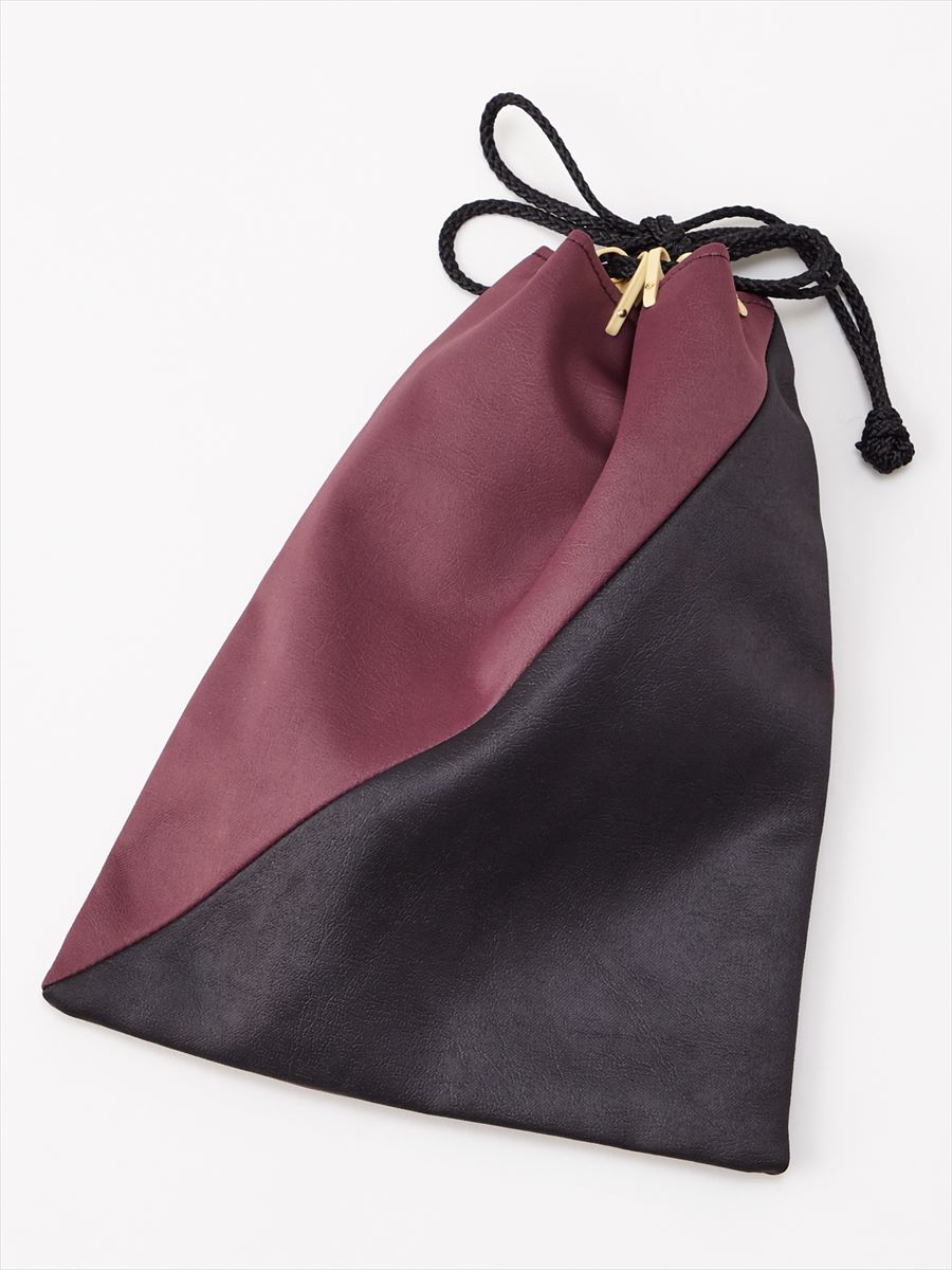 メンズ信玄袋 メンズ合皮切り替え信玄袋 Free アイボリー ふりふ ミマツグループオンラインストア