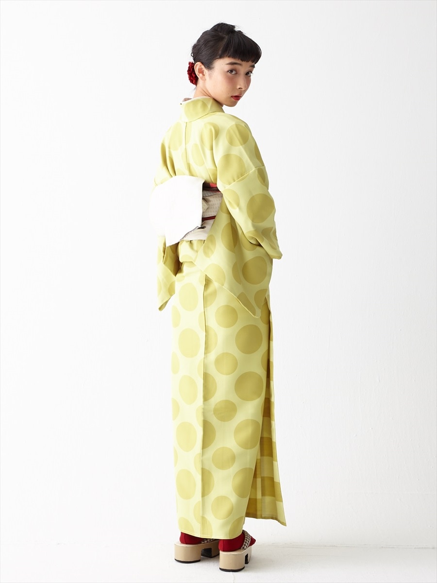 KIMONO姫コラボ企画】リバーシブル半巾帯(FREE オフホワイト): ふりふ 
