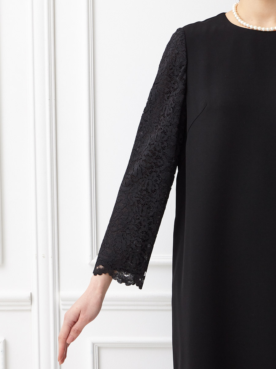 2点セット 袖レースストレートラインブラックワンピース ノーカラーツイードジャケット M ブラック Aimer エメ ミマツグループオンラインストア 2点セット 袖レースストレートラインブラックワンピース ノーカラーツイードジャケット M ブラック Aimer エメ ミマツグループオンラインストア