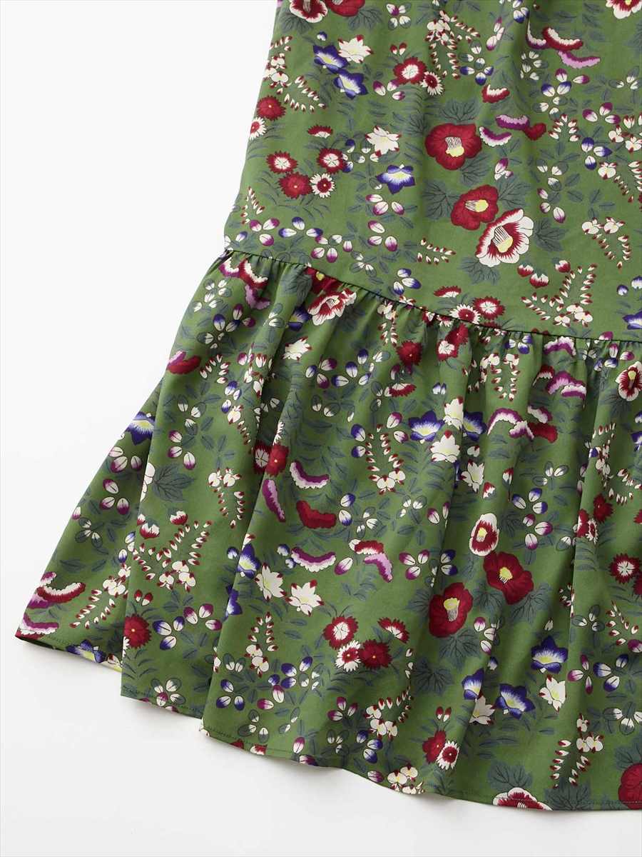 ハトの庭 ロングワンピース Free ネイビー ふりふ ミマツグループオンラインストア