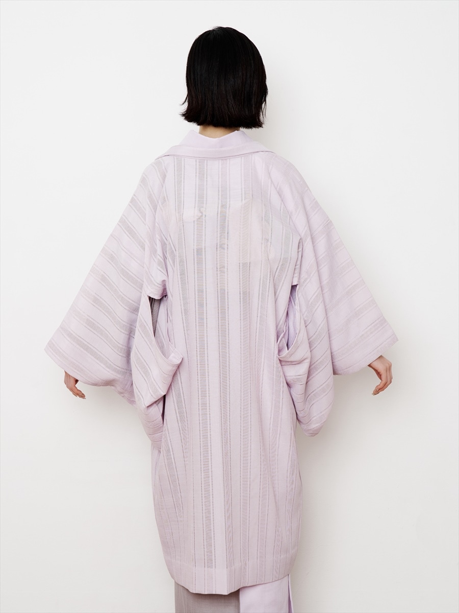 着物＋帯＋羽織セット/バイカラー 単衣小紋A(FREE ライトグレー): 三松 