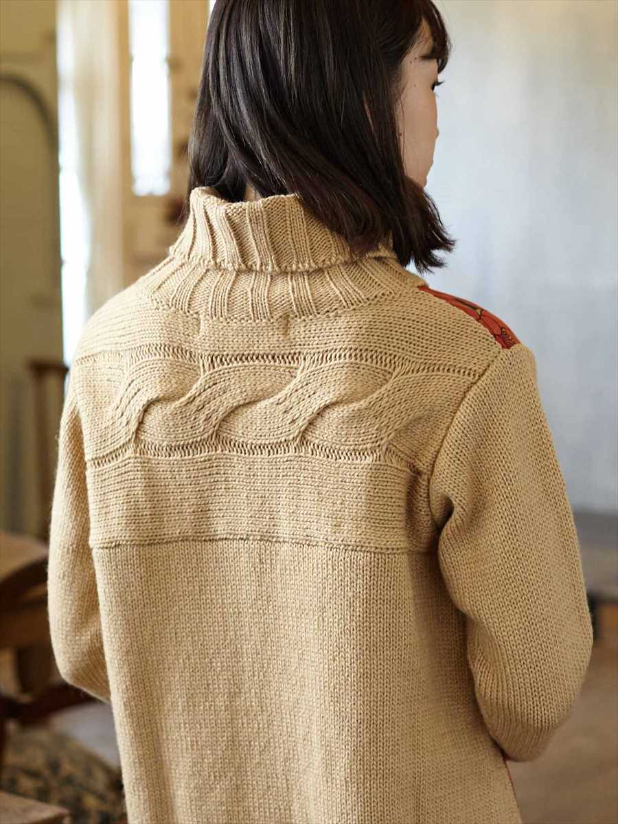 雪椿２ｗａｙ切り替えニットワンピース Free ベージュ ふりふ ミマツグループオンラインストア