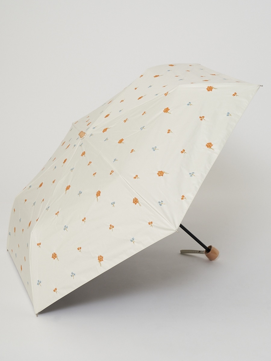 【晴雨兼用傘】 折り畳み傘・モチーフ刺繍