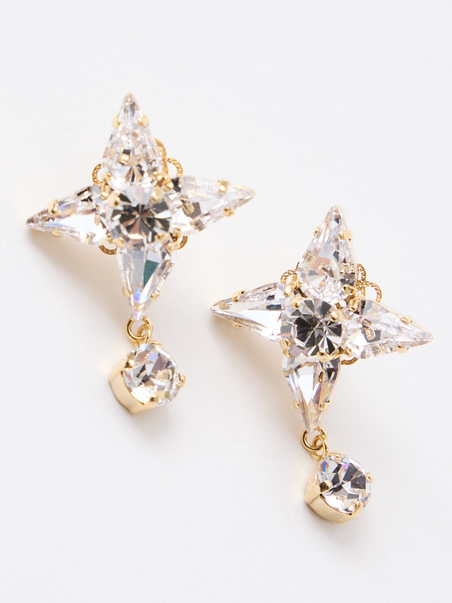 フラワービジュー＆ドロップイヤリング