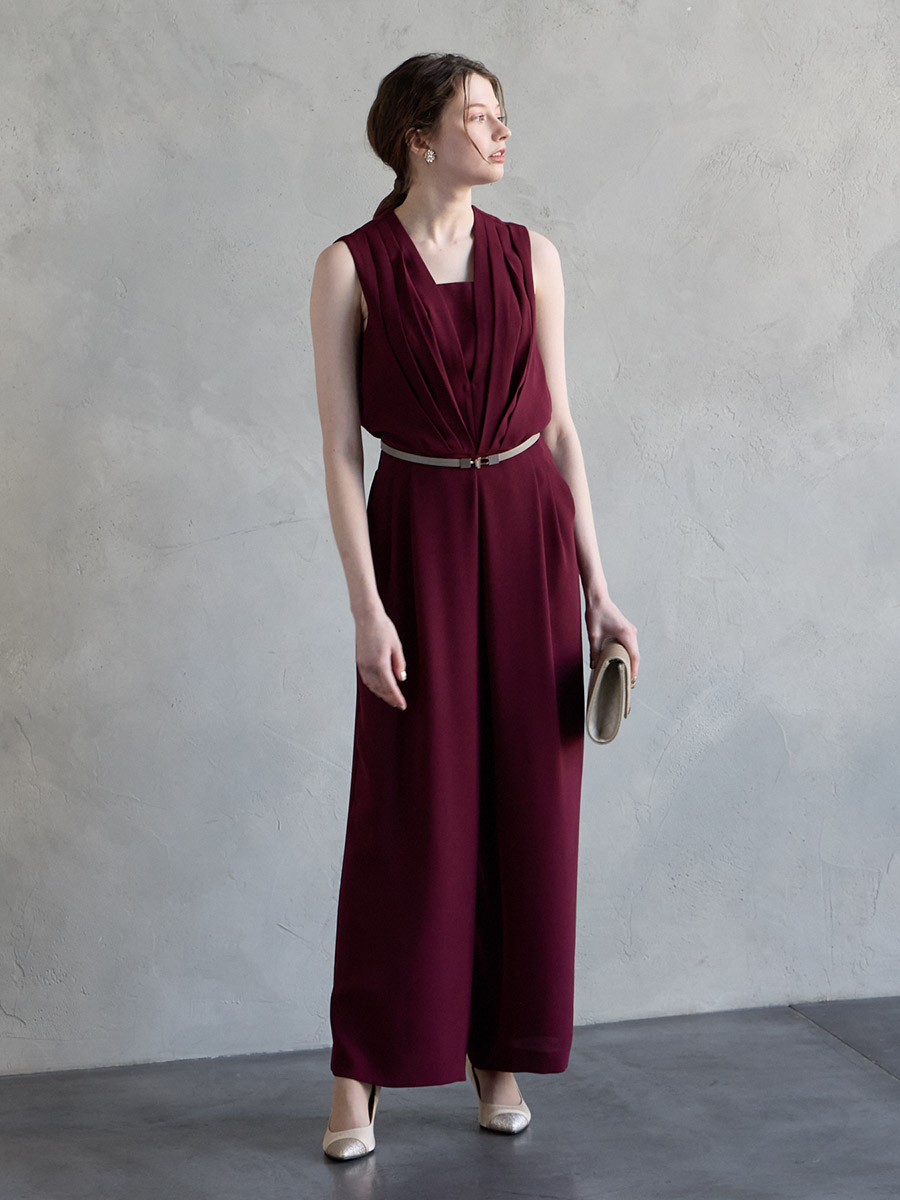 ストレートパンツオールインワン