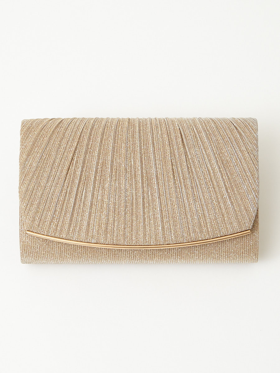 ラメプリーツバッグ＆袱紗セット