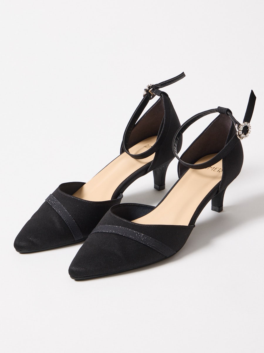 ビジューモチーフセパレートパンプス