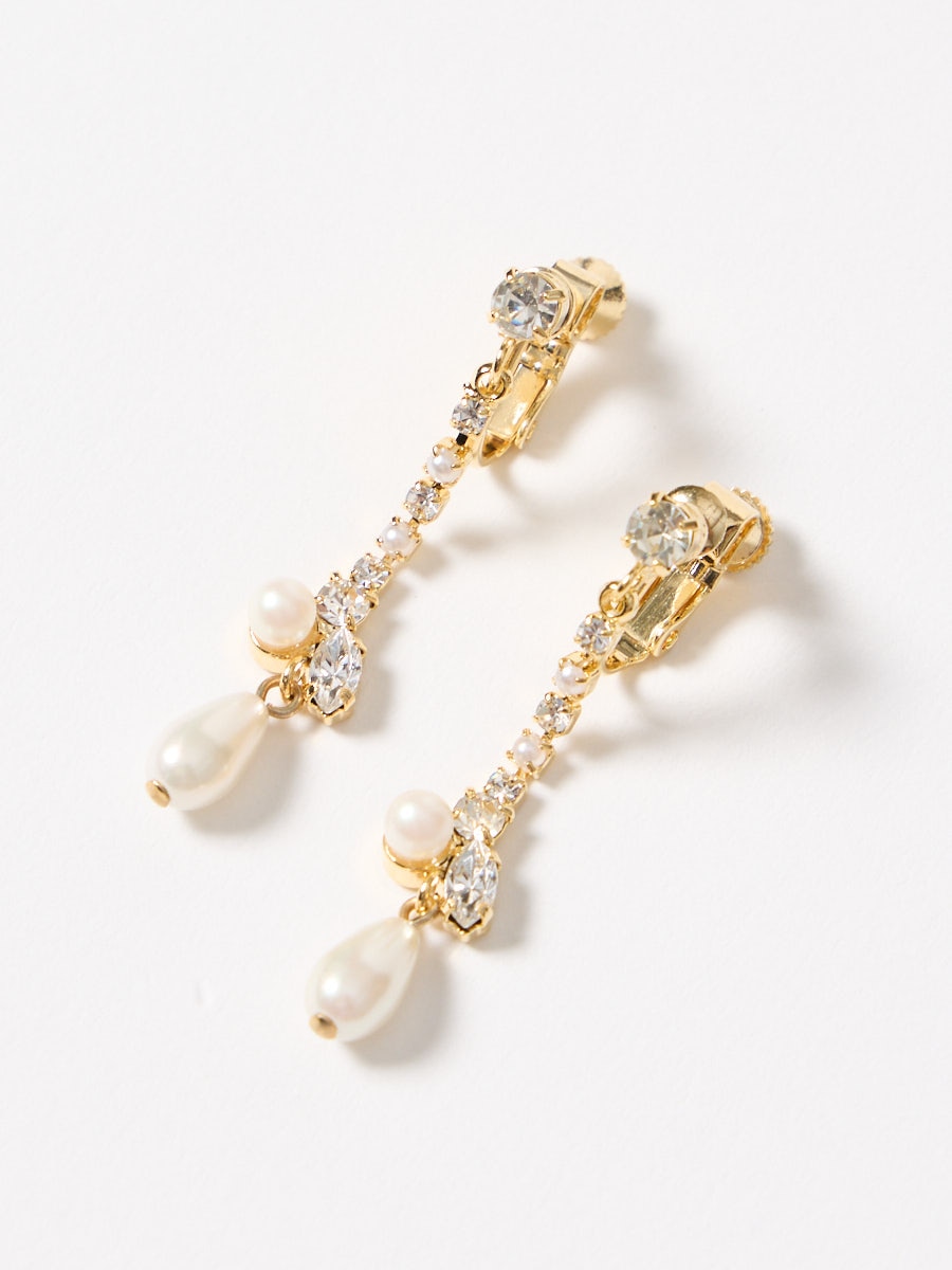 パールビジューイヤリング