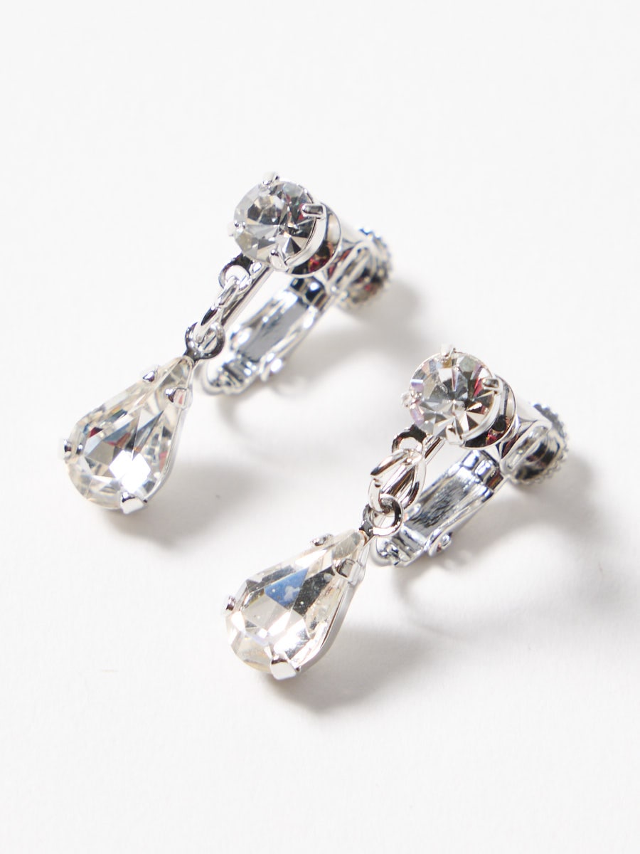 ビジュードロップイヤリング