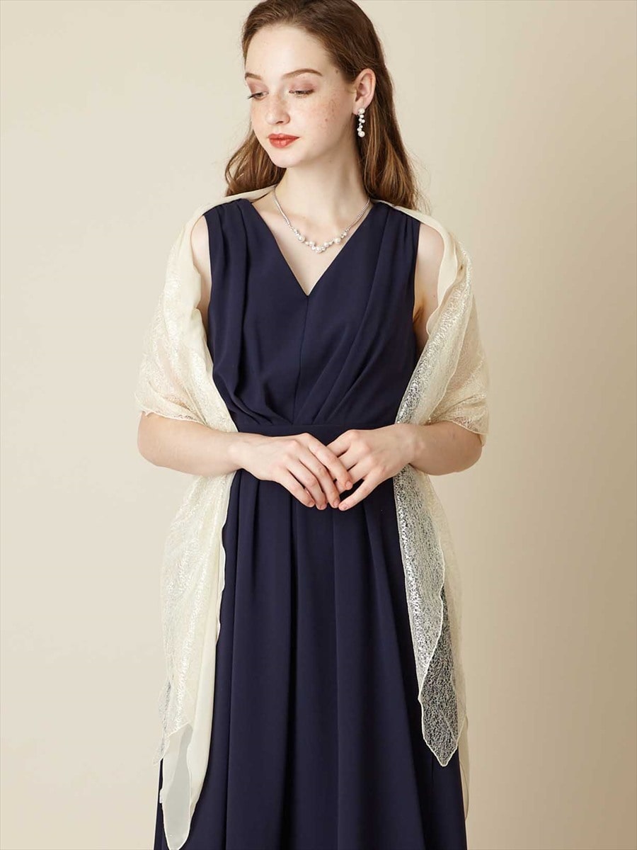 ラメレース×オーガンジーストール