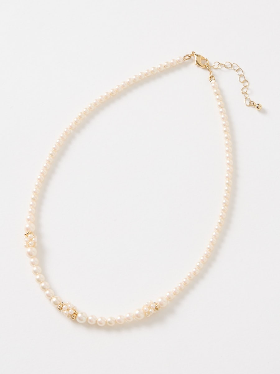 小粒パールボールネックレス