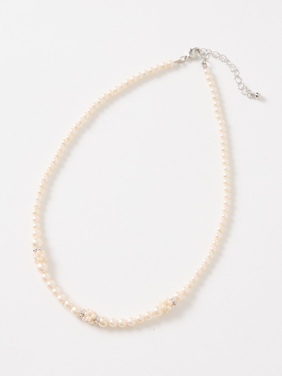 小粒パールボールネックレス