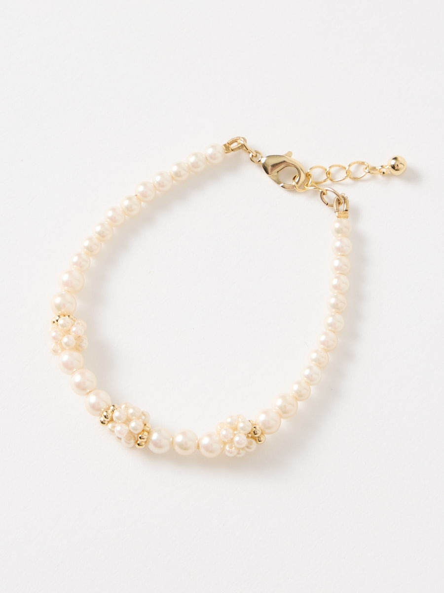 小粒パールボールブレスレット