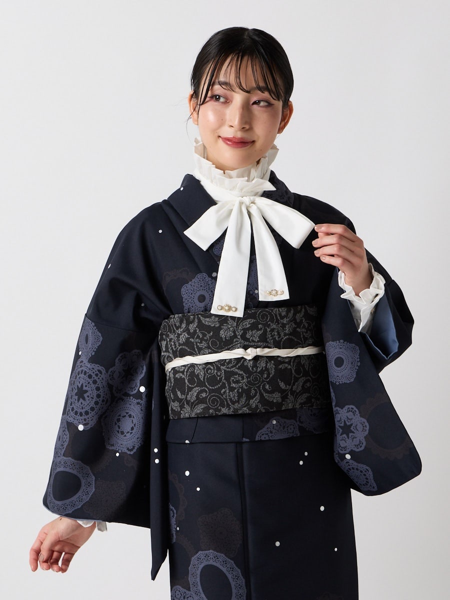 小紋単品「 サークルレース箔」