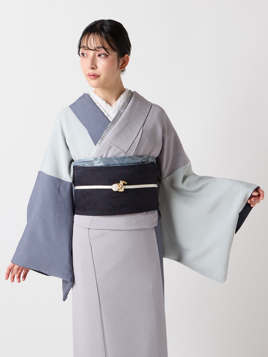 小紋単品「 三色無地」