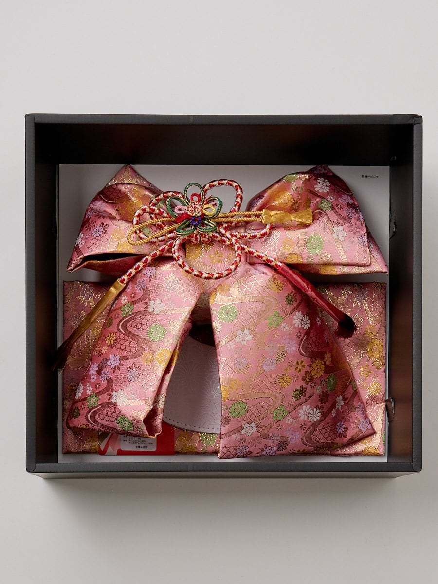 【 七五三 7才 結び帯 】　総柄|ピンク