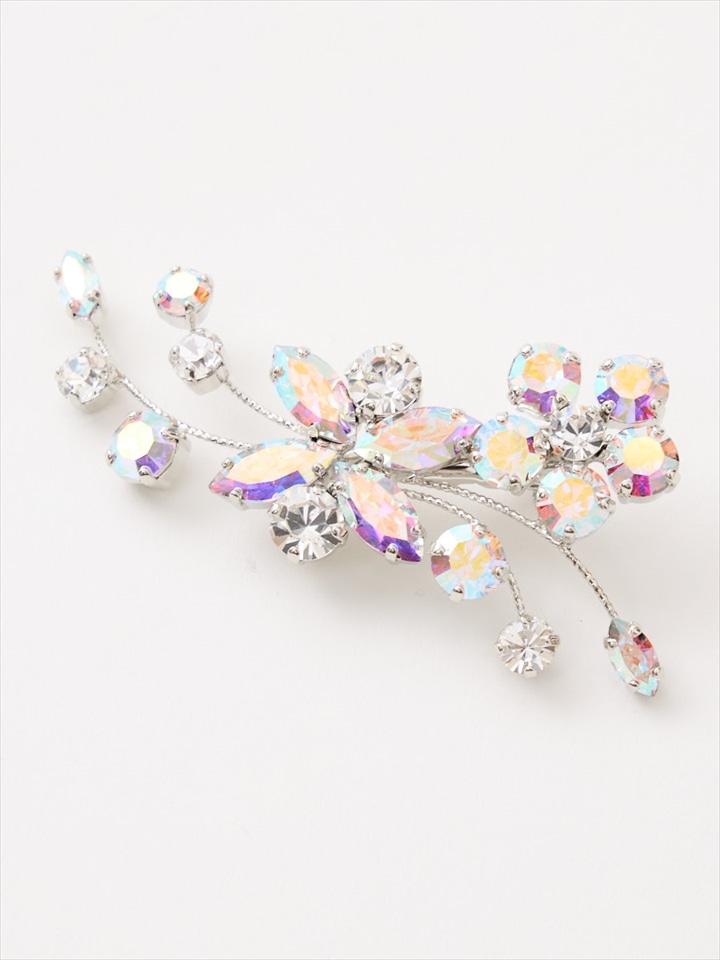 フラワークリスタル ヘアアクセサリー◇|オーロラ