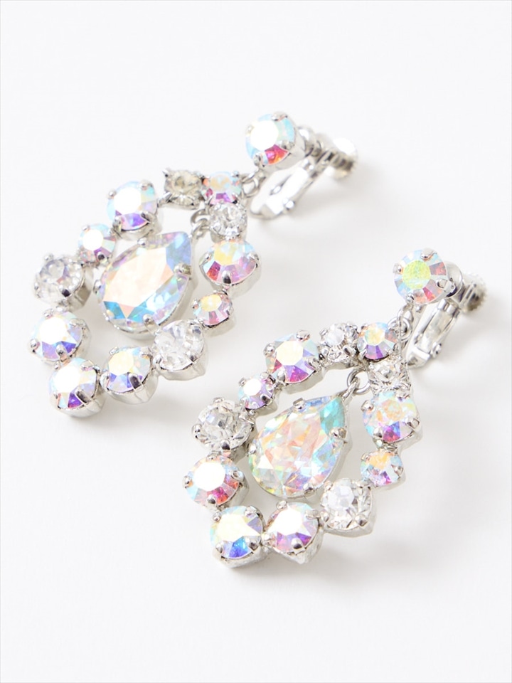 ラウンドデザインイヤリング|オーロラ