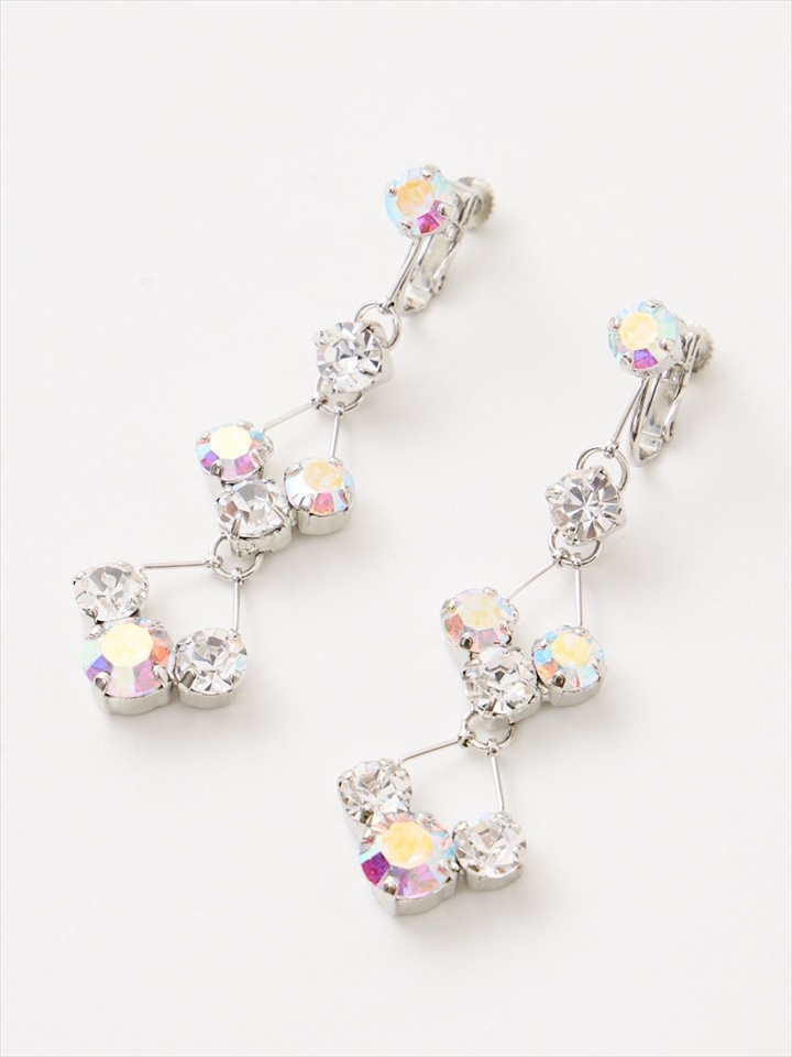 トリオストーンイヤリング|オーロラ