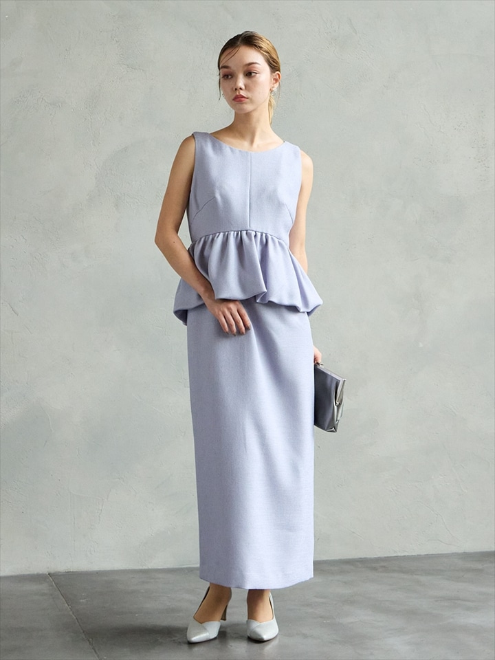 バスケットペプラムタイトドレス|アイリス