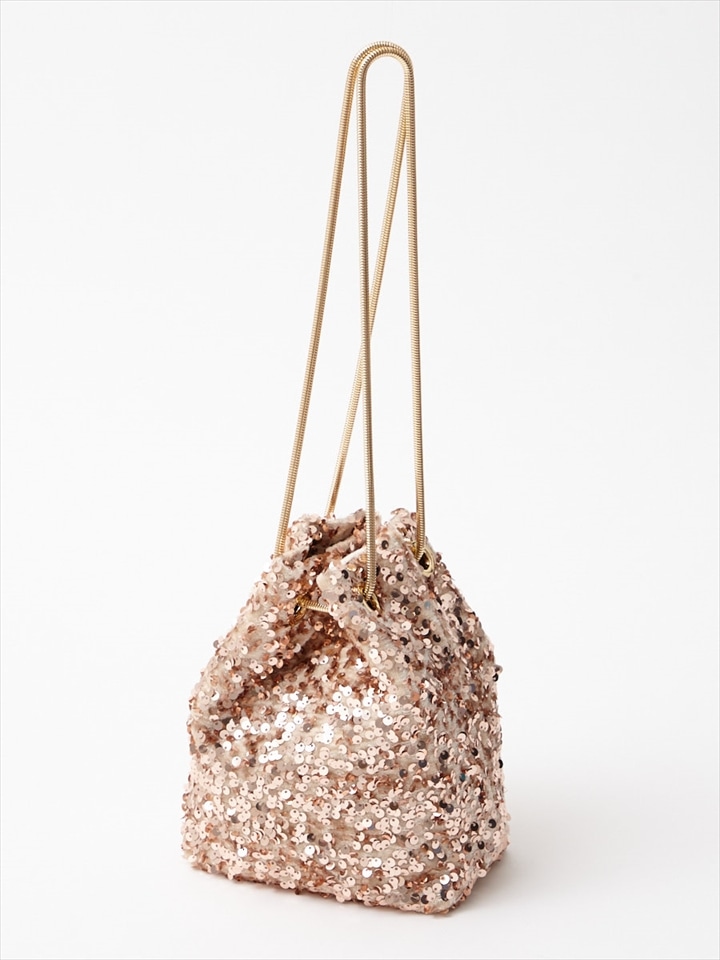 【WEB限定】スパンコール2WAYバッグ|ベージュ