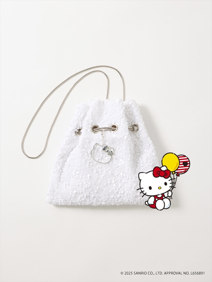 サンリオキャラクターズ　スパンコールショルダーバッグ|オフホワイト