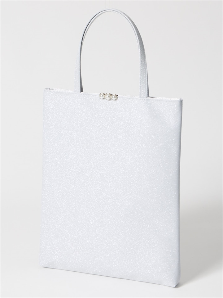 パールモチーフラメサブバッグ|シルバー