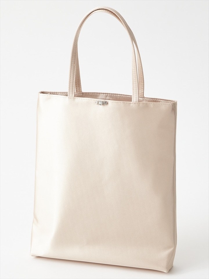 ラウンドストーン サテンサブバッグ|ベージュ