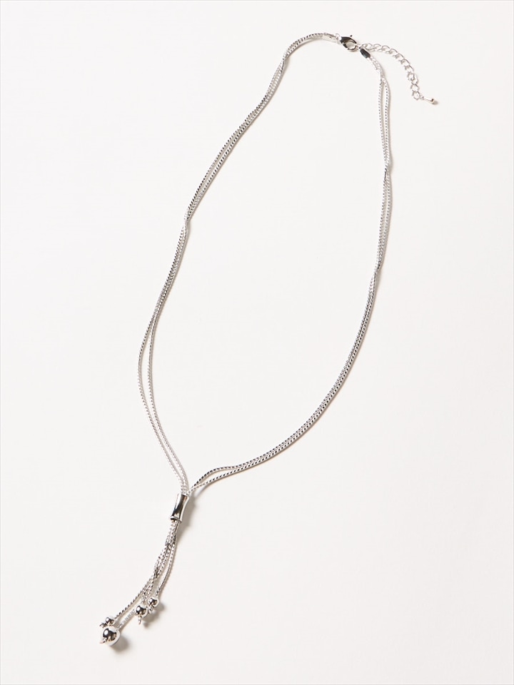 タッセルネックレス|シルバー