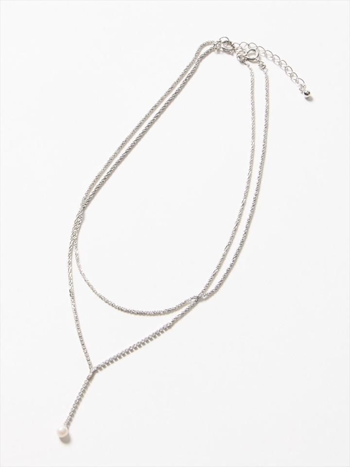 Yライン３WAYネックレス|シルバー
