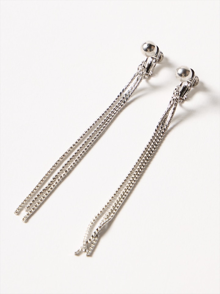 タッセルイヤリング|シルバー