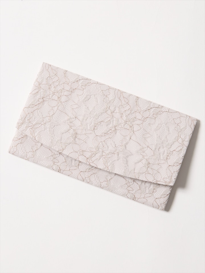 レース×サテン袱紗|グレー