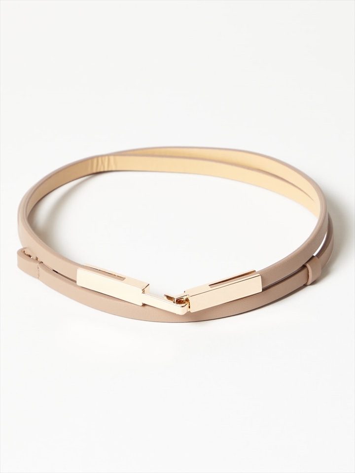 フックデザインベルト|ベージュ