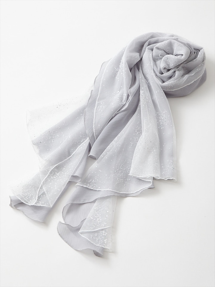 ラメチュールフリルストール|ライトグレー