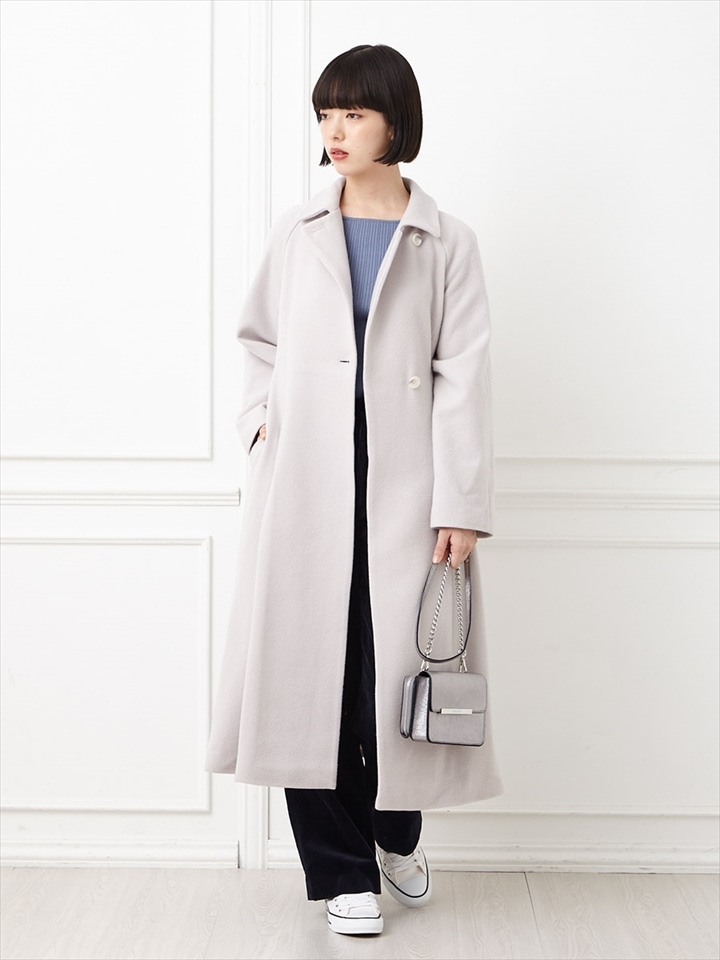 新品 100800円 とれれ タラジャーモン 少しAライン フレア コート 