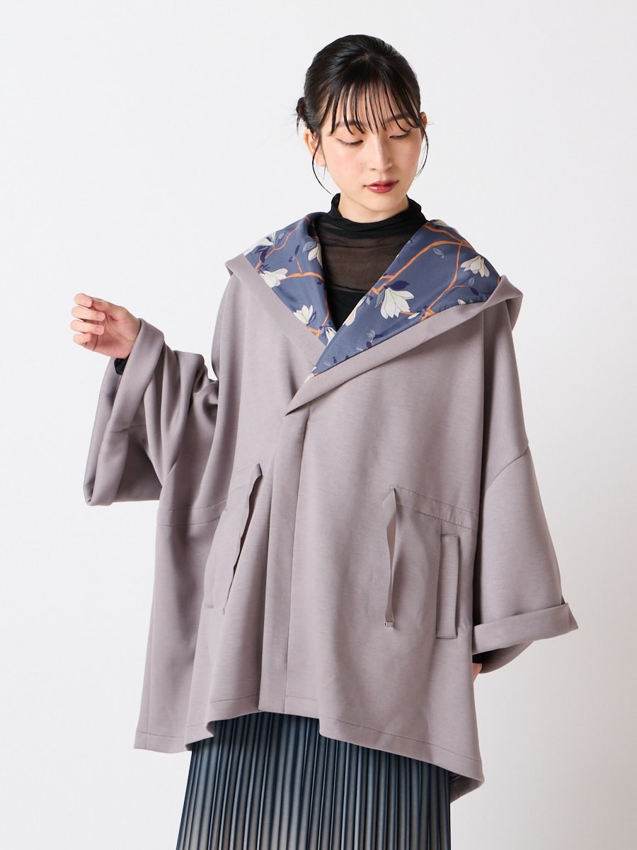 キャロル・籠木蓮　ビッグフーディガン|ライトグレー